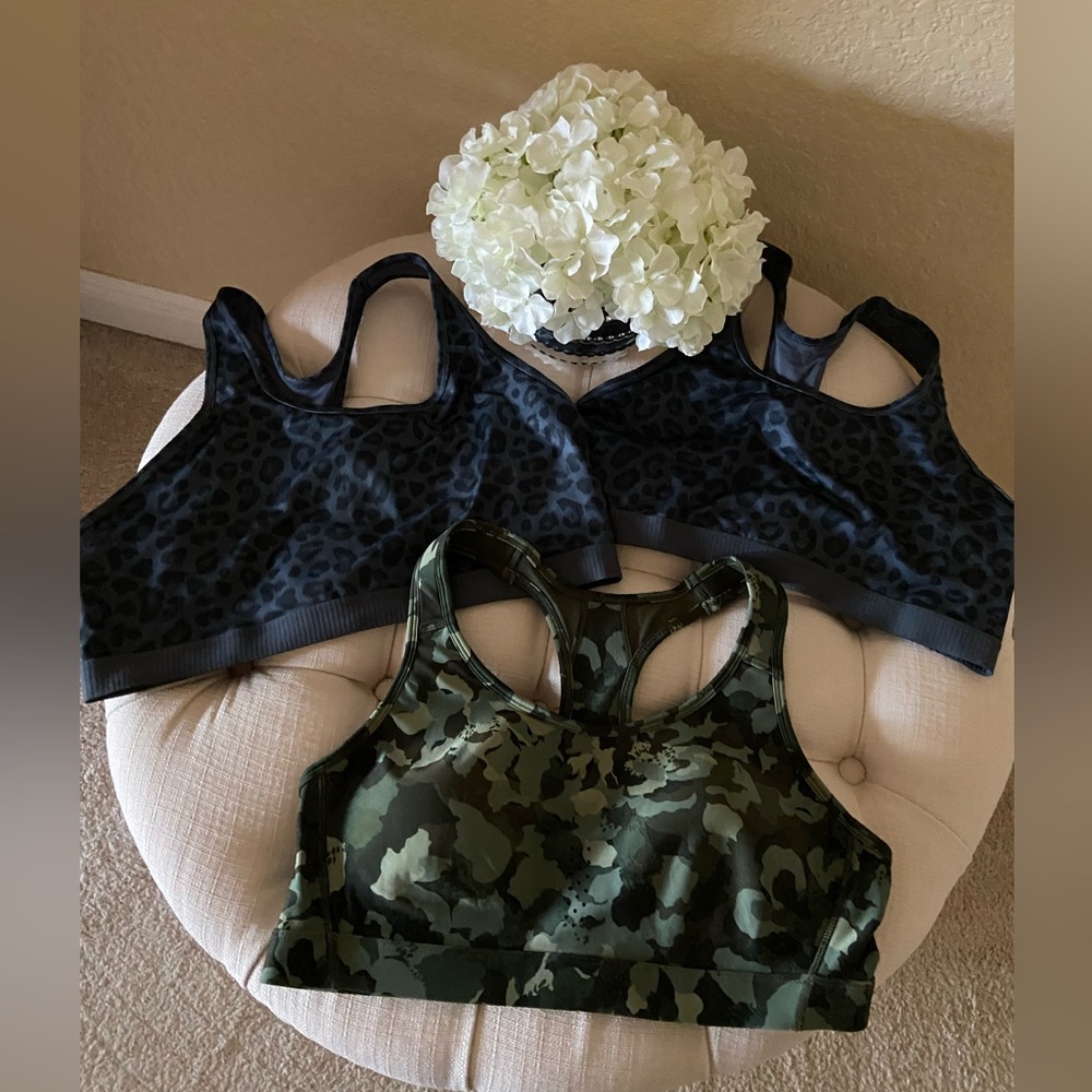 Camo and Leopard Print Sports Bras